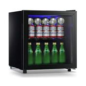 62 Can Beverage Cooler And Refrigerator Mini Fridge With Glass Door