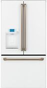 Ge Cafe Cye22tp4mw2 36 Matte White Smart Counter Depth French Door Refrigerator