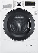 Lg Wm1388hw 24 Inch Front Load Washer With 2 3 Cu Ft Capacity Dial A Cycle