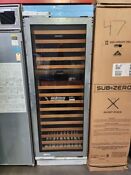 Subzero 30 Wine Refrigerator W Two Cooling Zones Left Hand Panel Ready