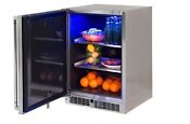 Lynx 24 Inch Outdoor Built In Counter Depth Compact Refrigerator 