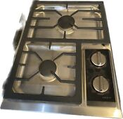 Wolf Ct15gs 15 Gas Cooktop With 2 Dual Stacked Sealed Burners Drop In
