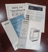 Vintage Sears Kenmore Dishwasher Owner S Manuals Guide Parts Install And Use