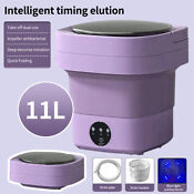 11l Portable Washing Machine Mini Washer Foldable Washer Spin Dryer Small Travel