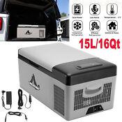 Portable Car Fridge Freezer Car Cooler Mini Refrigerator Truck 16qt 15l 12v 24v