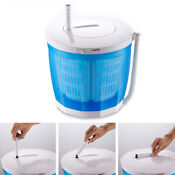 Portable Washing Machine 2 In 1 Mini Manual Washer Spin Dryer For 2kg Clothes