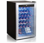 19 Bottles 62l Wine Cooler Refrigerator Beverage Fridge Chiller Led Undercounter
