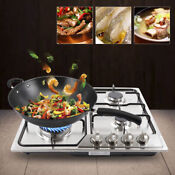 5 Burners 23 34 Stove Top Built In Gas Propane Cooktop Cooking Stainless Steel