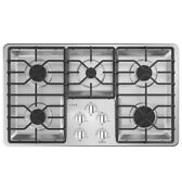 Ge Caf Cgp60362ts1 36 Stainless Steel Built In Gas Cooktop