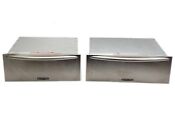 Kitchenaid 24 27 Wide Built In Stainless Steel Warming Drawer Lot Of 2