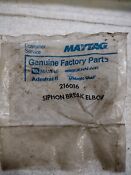 New Old Stock Maytag 216016 Siphon Break Elbow For Washer Genuine Factory Parts