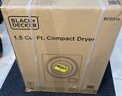 Black Decker 1 5 Cu Ft Compact Dryer 850w Electric Dryer For 5 5lbs Of Cloth
