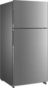 Avanti 18 Cu Ft Apartment Size Stainless Steel Top Freezer Refrigerator
