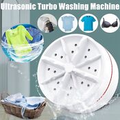 Usb Mini Portable Washing Machine Ultrasonic Turbine Laundry Washer Travel Usa