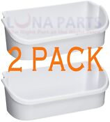 2 Pack 240356401 White Gallon Door Bin For Frigidaire Refrigerator Ap2116036