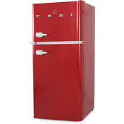 Commercial Cool 4 5 Cu Ft Vintage Retrto Style Refrigerator With True Freezer