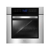 Empava 24 Inch Electric Single Wall Oven 10 Cooking Functions Deluxe 360 Rot 