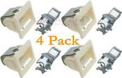 4 Pack Frigidaire Kenmore Tappan Dryer Door Catch Strike Latch Kit 5366021400