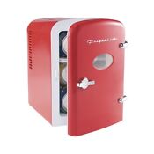 Frigidaire Portable Retro 6 Can Mini Cooler Beverage Fridge Red