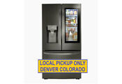New Lg 24 Ft French Door Refrigerator Black Stainless Steel Lrfvc2406d