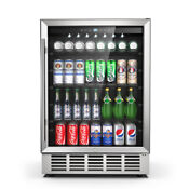 24 Under Counter Freestanding Beverage Refrigerator Cooler Fridge Frost Free