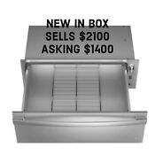 Nib Ge Profile 30 Wide 1 9 Cu Ft Stainless Warming Warmer Drawer Ptw9000spss