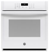 Ge Smart 27 W Self Cleaning Single Electric Wall Oven White Jks3000dnww New