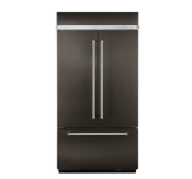 Kitchenaid 42 Black Stainless Steel French Door Refrigerator Kbfn502ebs