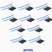 10pcs Drum Dryer Front Glide Pad Kit Ps2003584 12002126 For Admiral Magic Chef