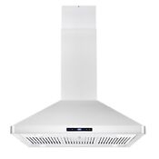 36 In Island Mount Range Hood Touch Controls In Stainless Steel Open Box 