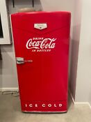 Red Vintage Hotpoint Coca Cola Fridge Used In Great Condition