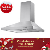 30 Inch Wall Mount Stainless Steel Kitchen Range Hood Stove Exhaust Air Cook