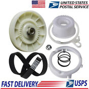 Fits Whirlpool W10721967 Washer Pulley Clutch Kit W10006384 Washer Drive Belt