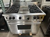 Wolf R364c 36 Professional Nat Gas Range 4 Burners Grill Broil Convection