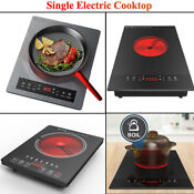 Single Electric Cooktop 1 Burner Electric Hot Plate Stove Top Countertop Cooker