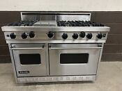 Viking Vgic4876gss 48 Pro Gas Range Oven 6 Burners Griddle Stainless 1 