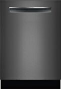 Bosch Shem78w56n 24 Front Control Tall Tub Dishwasher Black Stainless Steel