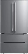 Counter Depth Refrigerator French Door Freezer Side By Side Cooler 23 Cu Ft New