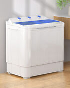 16 5 26lb Portable Washing Machine Mini Washer Compact Twin Tub Wash Spin Combo