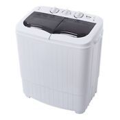 Compact Twin Tub Washing Machine Portable 14 31 Lbs Mini Washer Machine Spinner
