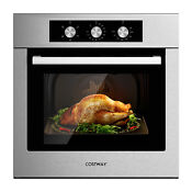 24 Single Wall Oven 2 47cu Ft Built In Electric Oven 2300w W 5 Cooking Modes