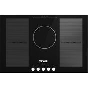 Vevor 30x20 In Electric Induction Cooktop Built In Stove Top 5 Burners Knob 220v