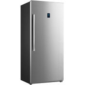 21 Cu Ft Upright Freezer Refrigerator Single Door Fridge Led Display Stainless