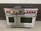Wolf Df486g 48 Dual Fuel Range Professional 6 Burners Griddle Stainless