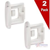  2 Pack Wd12x10304 Ge Dishwasher Upper Dish Rack Stop Clip Ap4484666 Ps2370502