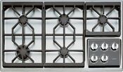 Wolf 36 Liquid Propane Gas Cooktop With 5 Dual Stacked Sealed Burners Ct36gslp