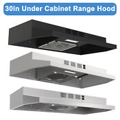 30in Under Cabinet Range Hood 230cfm Ducted Ductless Kitchen Cook Fan W Led New
