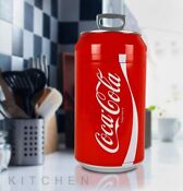 Retro Red Coca Cola Coke Can Mini Fridge Compact Personal Refrigerator Cooler