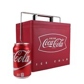 Coca Cola Retro Ice Chest Cooler Thermoelectric Portable Mini Fridge For Camping