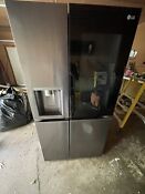 Lg Lrsos2706s 27 Cu Ft Side By Side Instaview Refrigerator